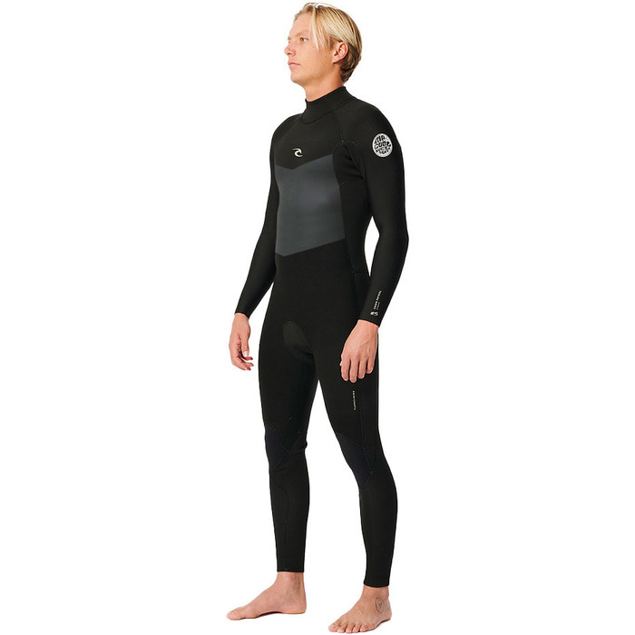 2024 Rip Curl Mens Dawn Patrol 5/3mm Back Zip Wetsuit 159MFS - Black